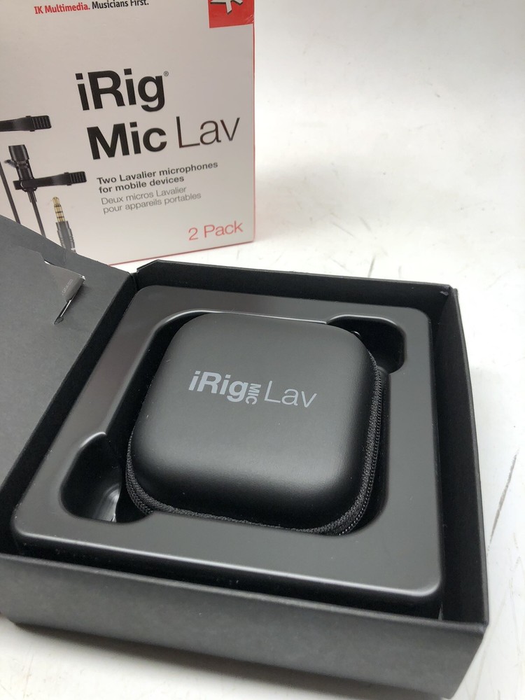 IK Multimedia iRig Mic Lav Condenser Microphone for iPhone iPad Touch Android.