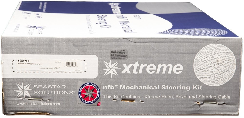 11ft SeaStar Xtreme NFB No Feedback Mechanical Rotary Steering Kit Single Cable