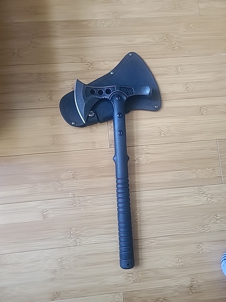 Camping Axe, Survival Chopping Hatchet with Sheath, Tactical Tomahawk