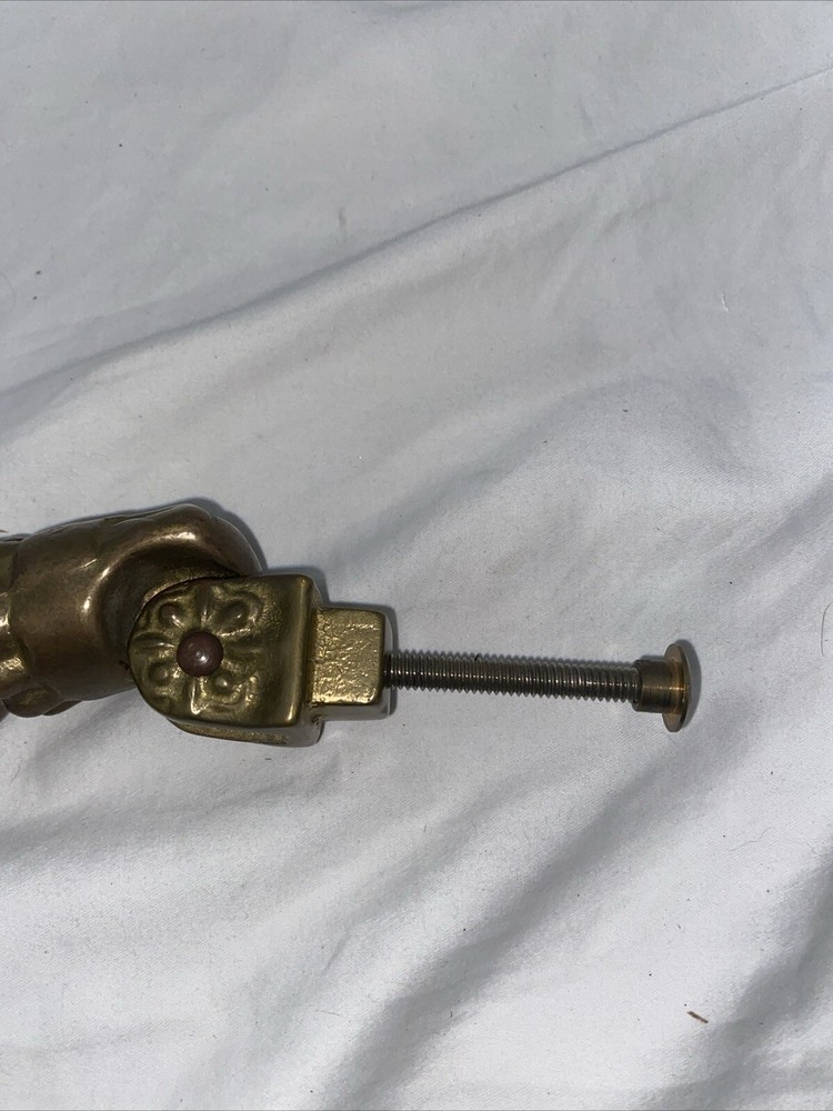 Antique Brass Hand Door Knocker. P. Missing Hardware