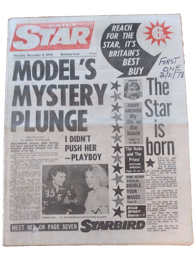 Collectable Newspaper Daily Star