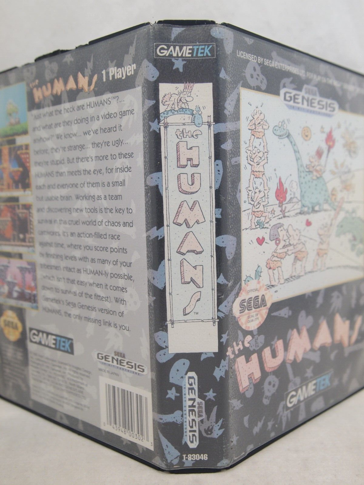 The Humans Case (SEGA Genesis) Authentic BOX ONLY
