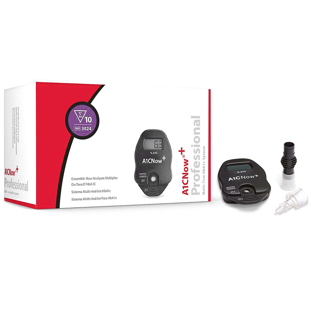 PTS Diagnostics A1CNow+ Testing Kit, Multi-Test HbA1c System, Includes 10 Tests