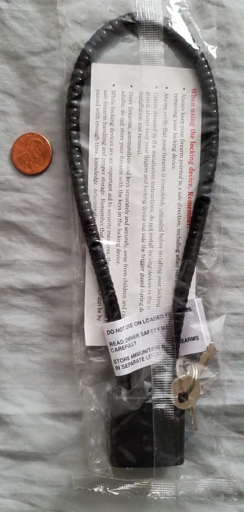 RUGER ~ CABLE GUN LOCK WITH KEYS ~  NEW / SEALED