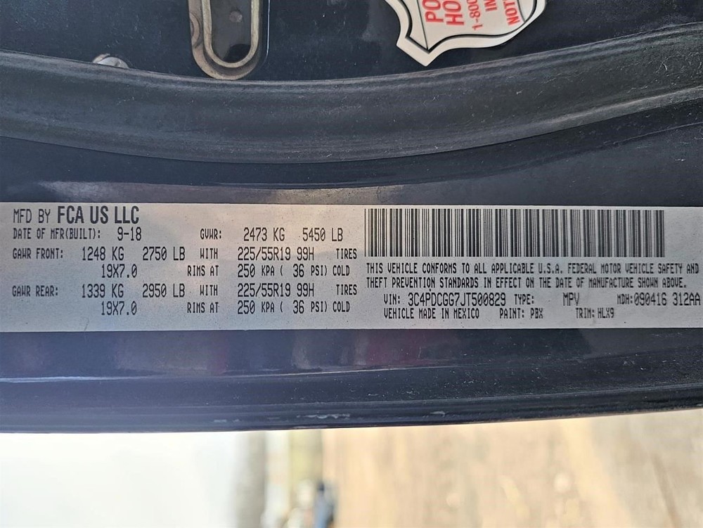 JOURNEY 2018 Headrest 2409045
