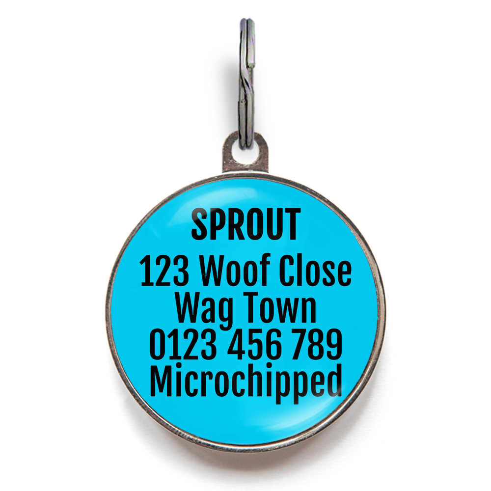 Rocket Dog Tag – Custom Pet ID Tag with Space Rocket Design & Personalized Info