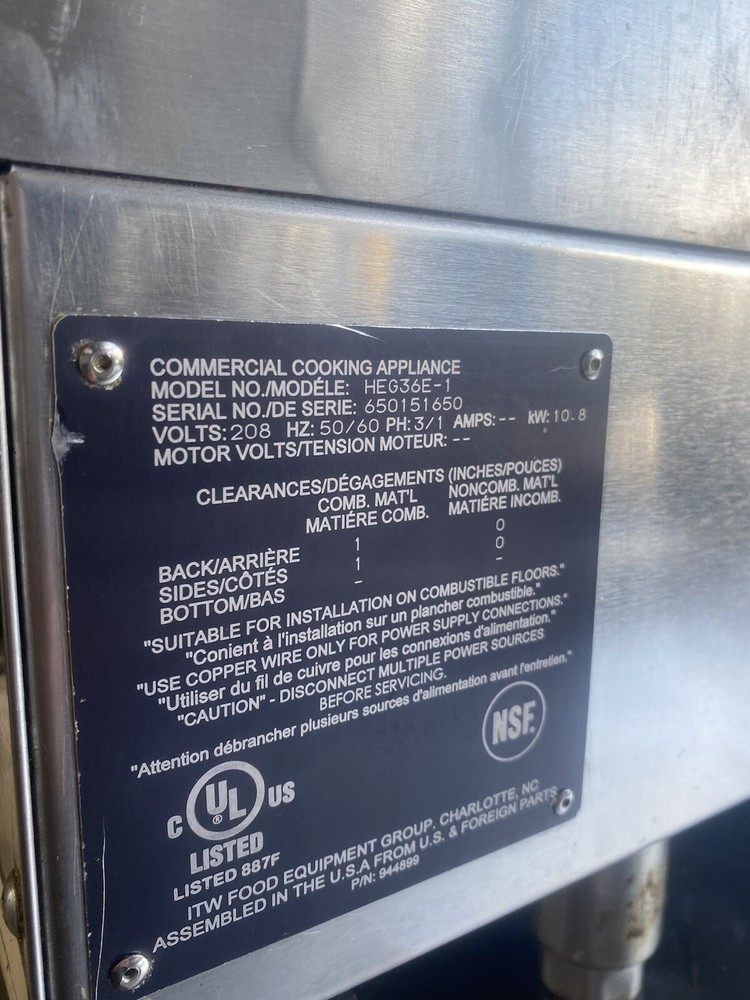 Vulcan Commercial electric griddle