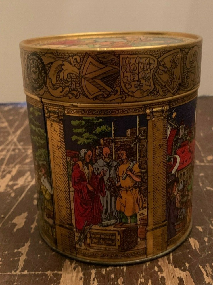 Vintage E Otto Schmidt German Candy Tin
