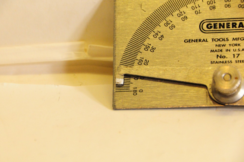 General Model 17 Retangular Head Protractor Used Made in USA