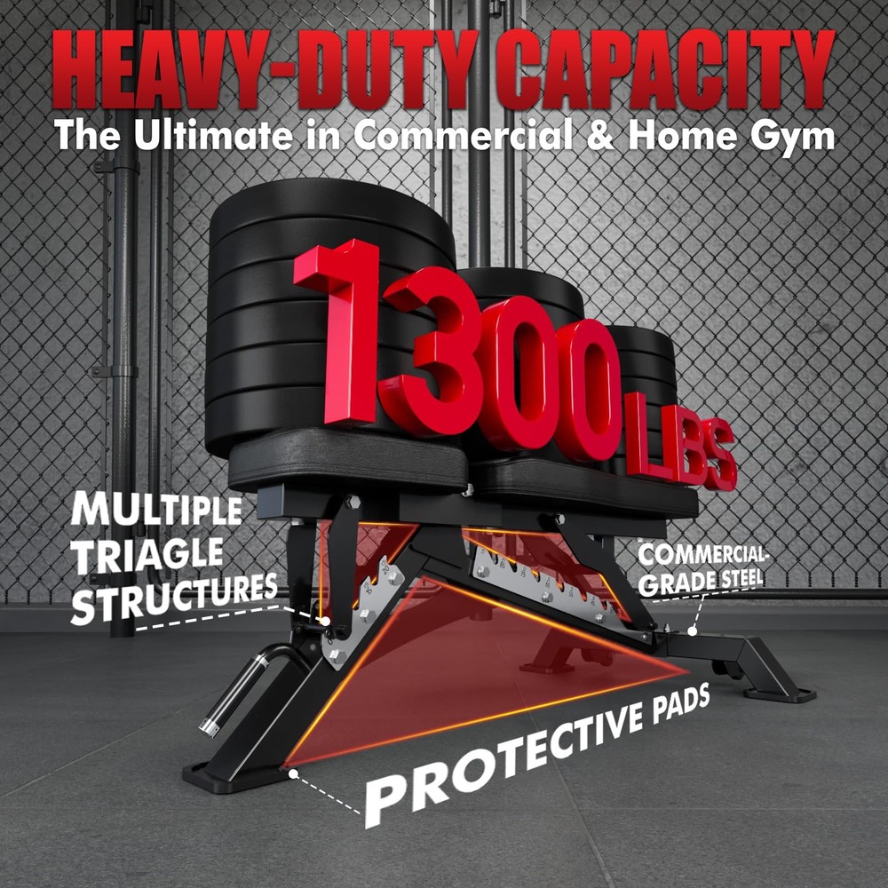 Adjustable Weight Bench with Multiple Back Positions for Full Body Workouts, ...