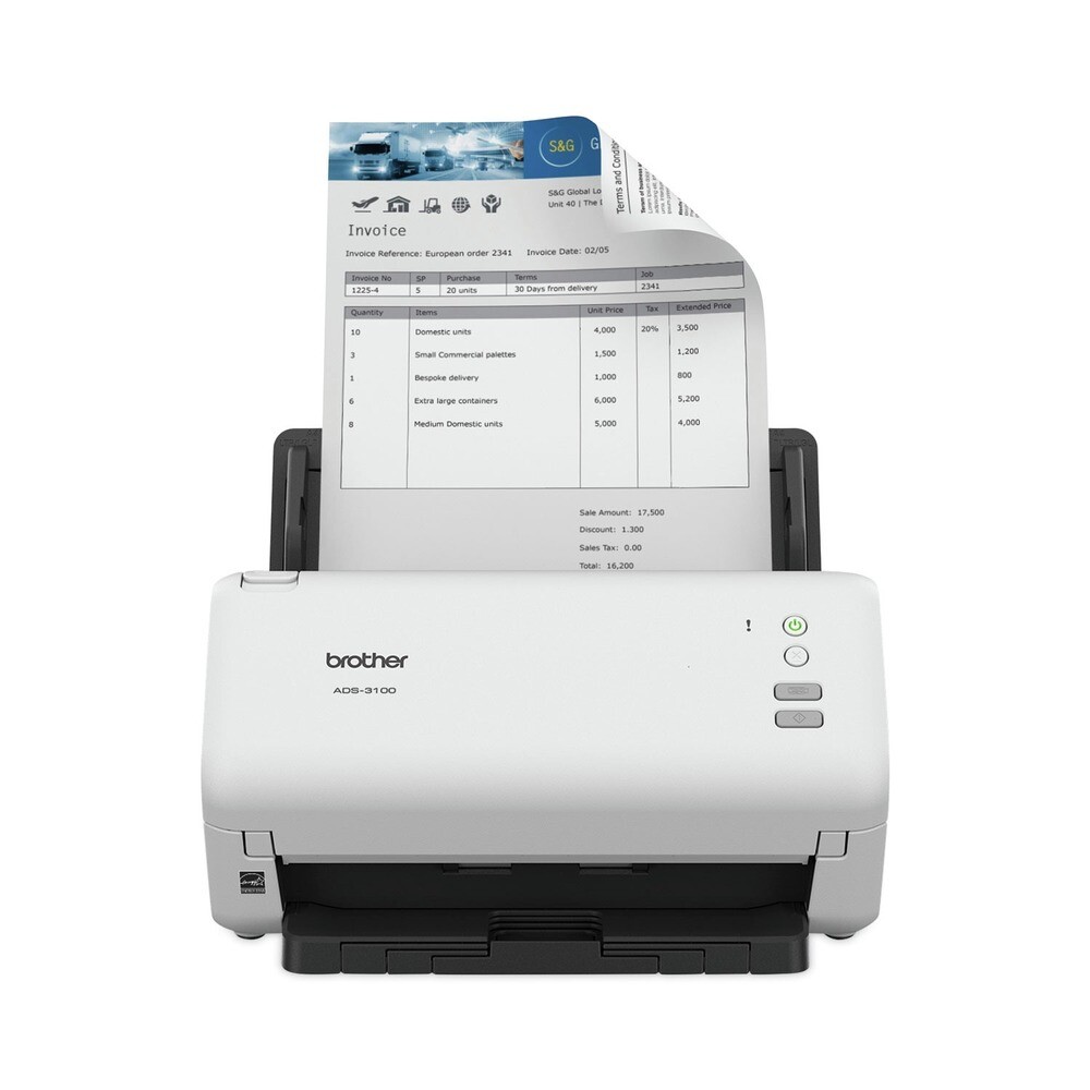 Boardwalk ADS3100 600 DPI Optical Resolution 60 Sheet ADF Desktop Scanner New