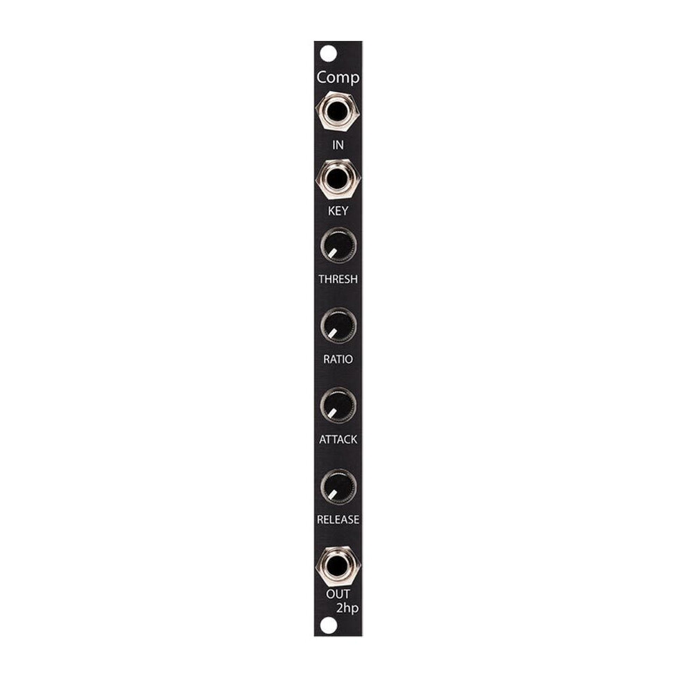 2hp Comp Compressor with Sidechain Input Eurorack Module, Black