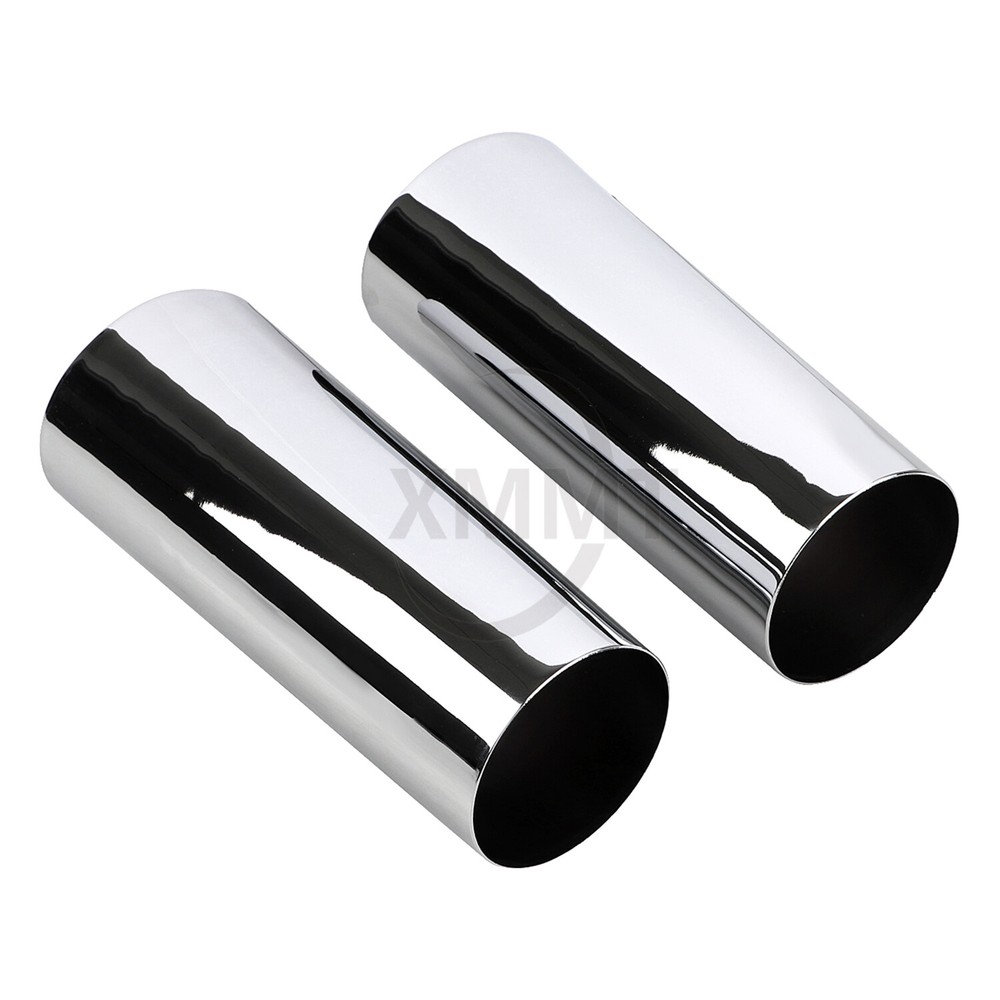 +2" Extend Chrome Fork Boot Slider Covers For Harley Electra Glide Ultra Limited