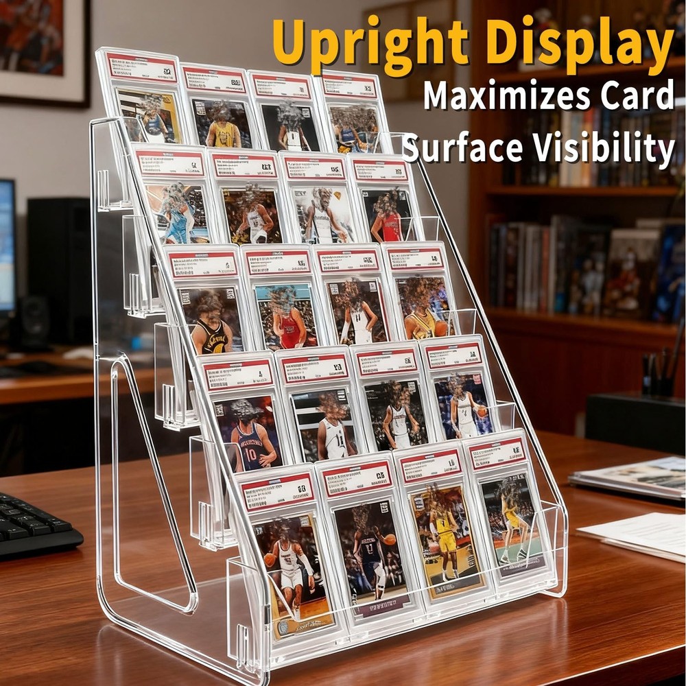 FTNA 2 Pack 3-Tier Greeting Card Display Stand – Clear (2pack)