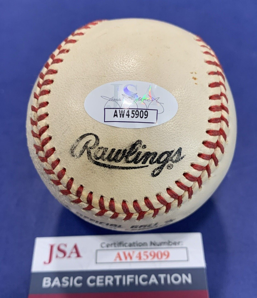 Dave Magadan Signed Possible Game Used ONL Baseball JSA AW45909