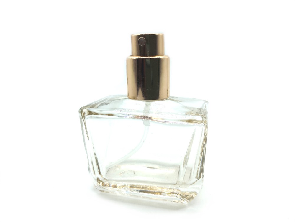 30ml Empty Glass Perfume Bottle - Reflective Oval Cap