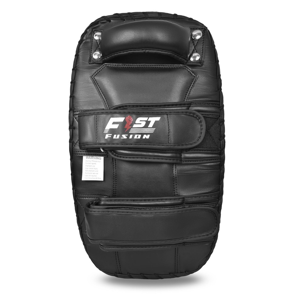 Thai Kick Boxing Pad, Professional Training Strike Shield, Black Leather, MMA...