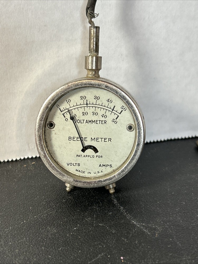 Vintage Beede Meter Volt Ammeter