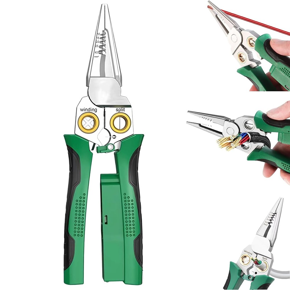 8 In 1 Wire Stripper Wire Stripping Tool with Voltage Tester Cable Cutters New