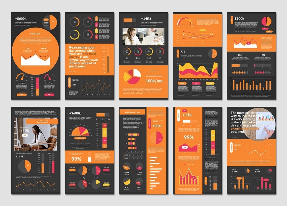 Hi Data PowerPoint Presentation Template by SanaNik