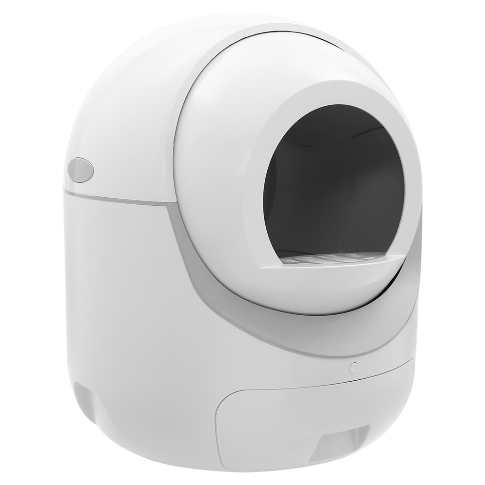 White Smart Cat Litter Box APP Automatic Self-Cleaning Litter BOX Snap-on Filter