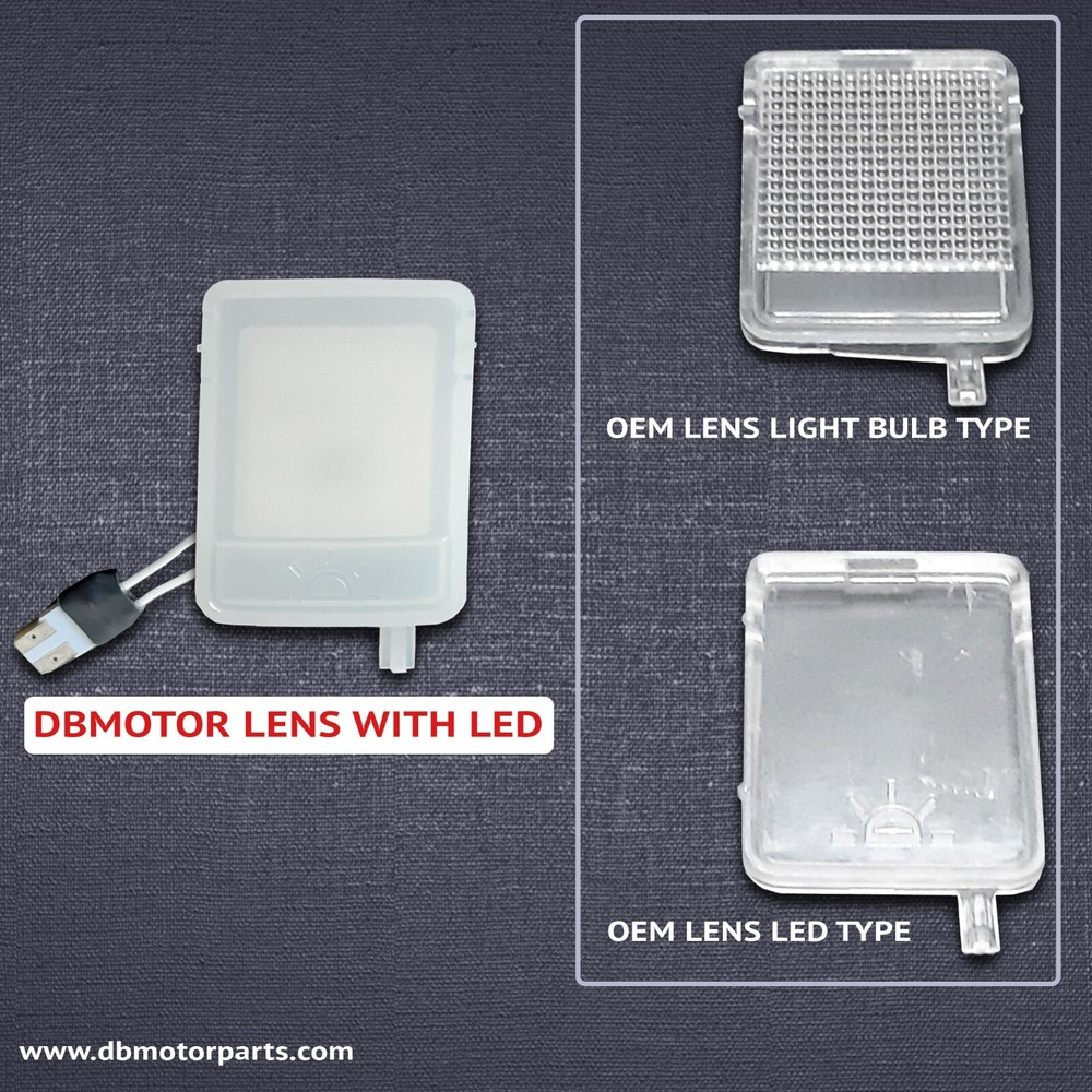 DBMOTOR 2010-2018 RAM OVERHEAD CONSOLE LENS WITH LED