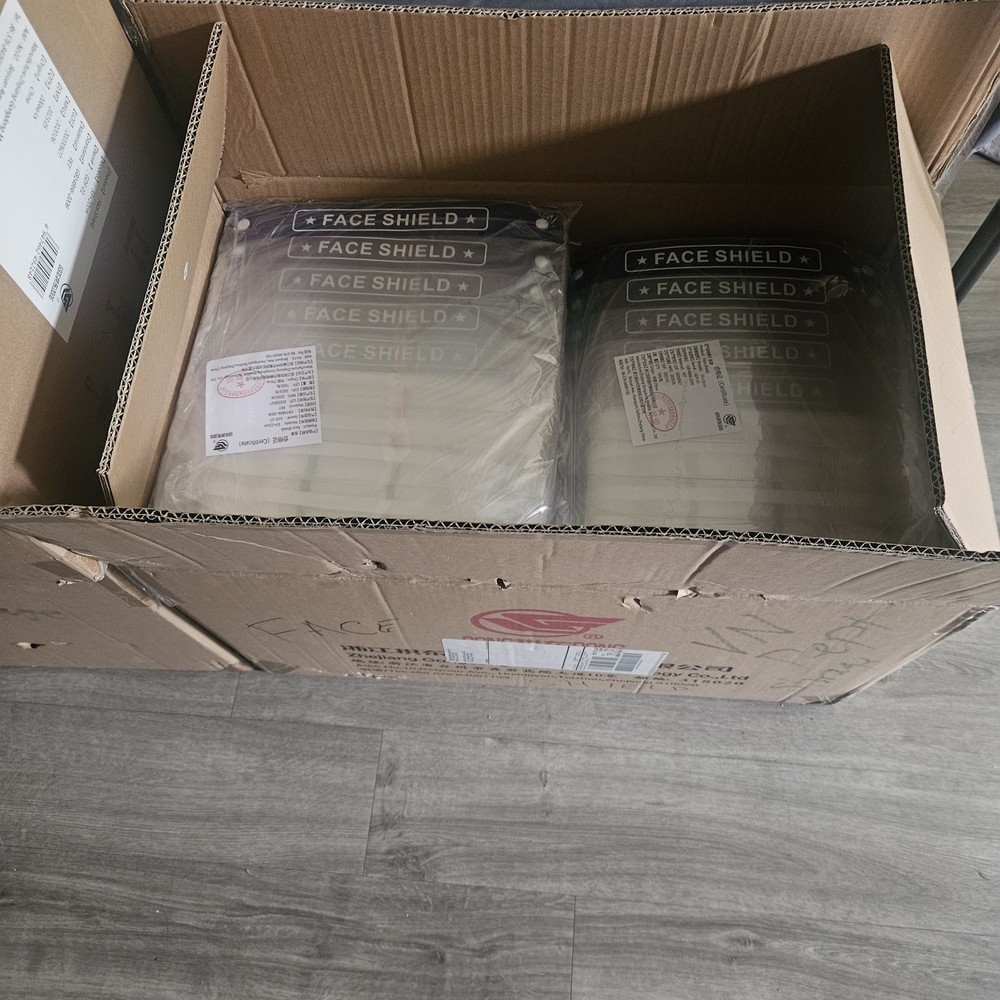 4 Boxes Of Face Shields, 800 Total!