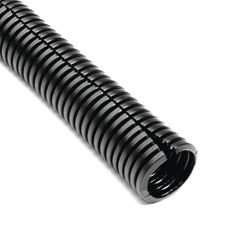 1/2" Wire Loom, Black 85°C Polyethylene Split Sleeving, 1000 ft Length