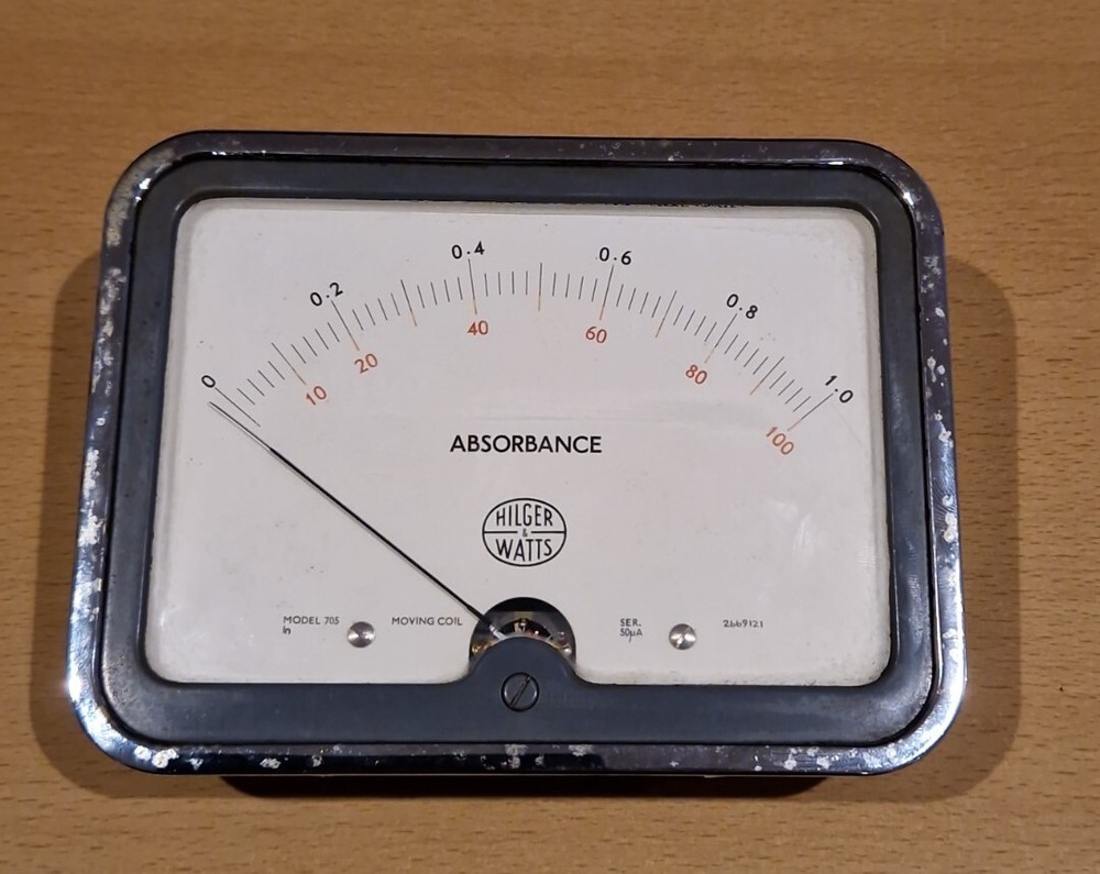 Hilger And Watts Vintage Absorbance meter Untested