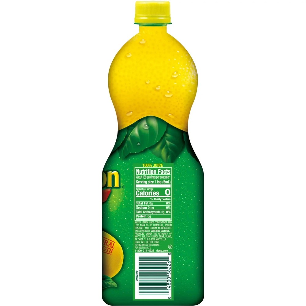 (2 pack) ReaLemon 100% lemon Juice, 32 fl oz bottle.........
