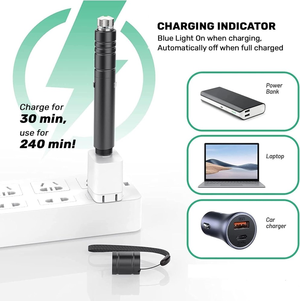 Multi-Function USB Rechargeable Laser Pointer with Pattern Projection for Cats