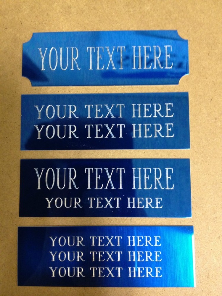 Engraved Plate Engraving Trophy Plaque Name Tag Personalized