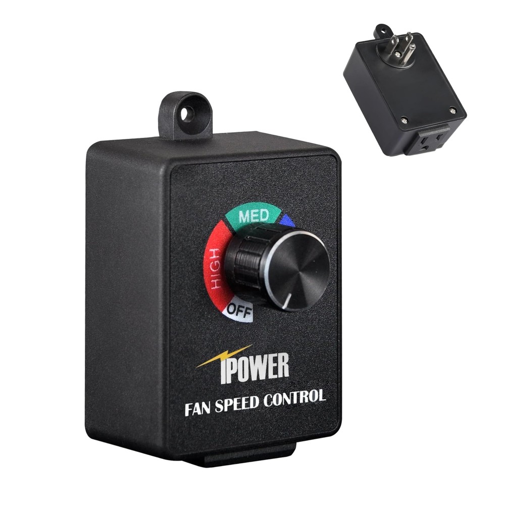 Variable Fan Speed Controller Adjuster Cordless for Booster Exhaust Ventilation