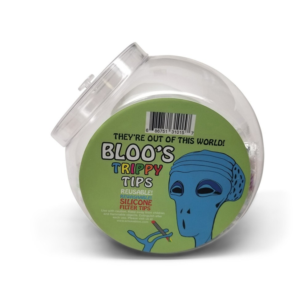 Smoke Bloo Trippy Tips Silicone Rolling Tips - 12 Pack