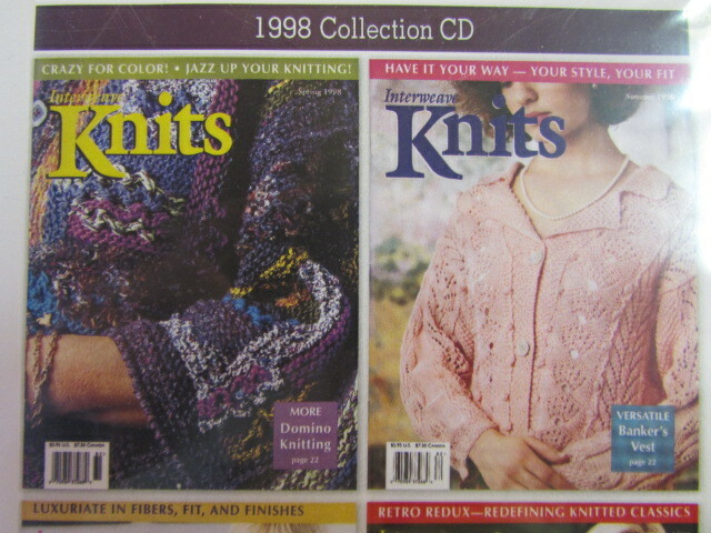 INTERWEAVE KNITS 1998 COLLECTION CD ROM FOUR PATTERNS: SPRING SUMMER FALL WINTER