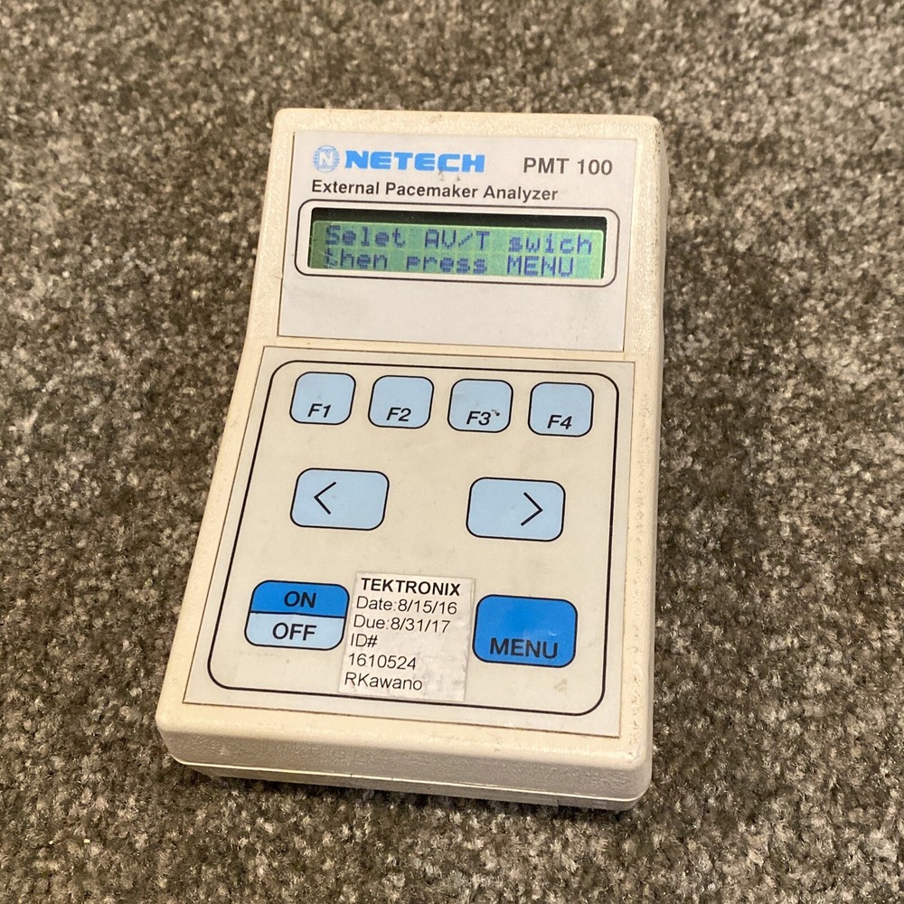 Netech PMT 100 Digital Handheld External Pacemaker Analyzer Test Unit! EXCELLENT