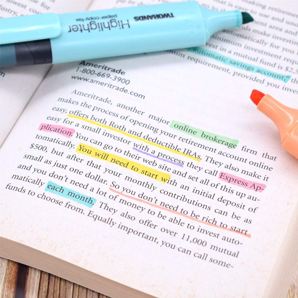 TWOHANDS Fineliners and Highlighters Multicolored