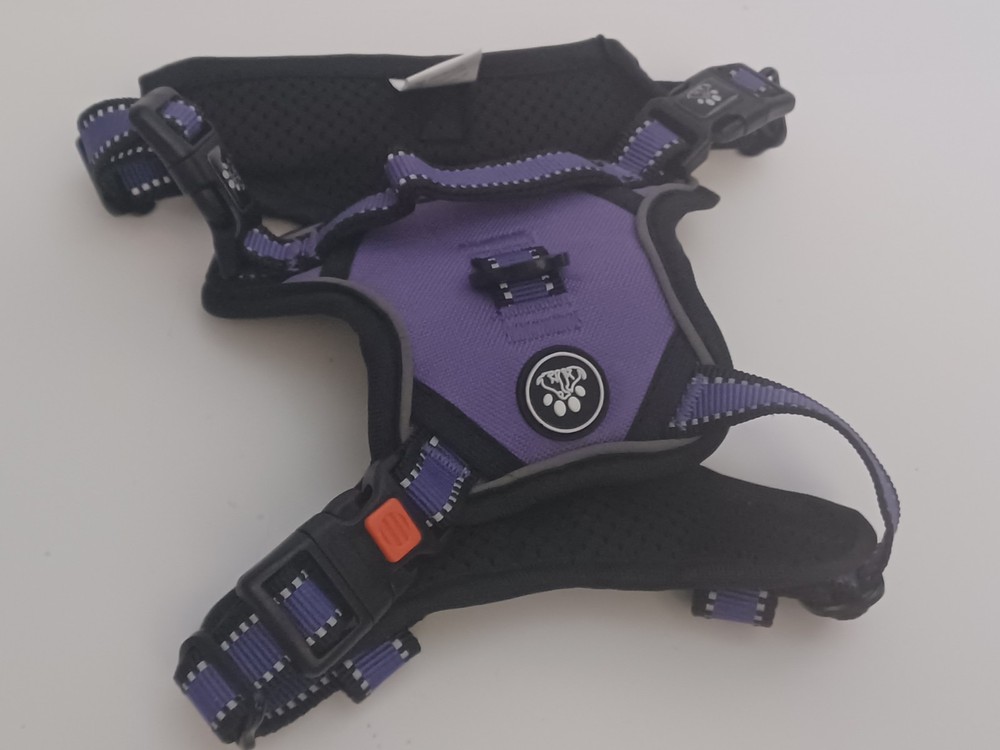 Dog Harness No-Pull, Control Handle, Padded Size Small Purple
