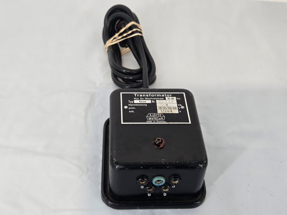 Ernst Leitz Wetzlar Binocular Microscope 610667 &transformator&Lab Microscope