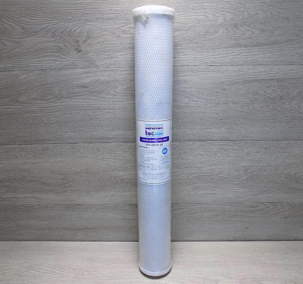 Water Tec CFT-CB20-10 10 Micron Micro Carbon Water FIlter 2 1/2" x 20"