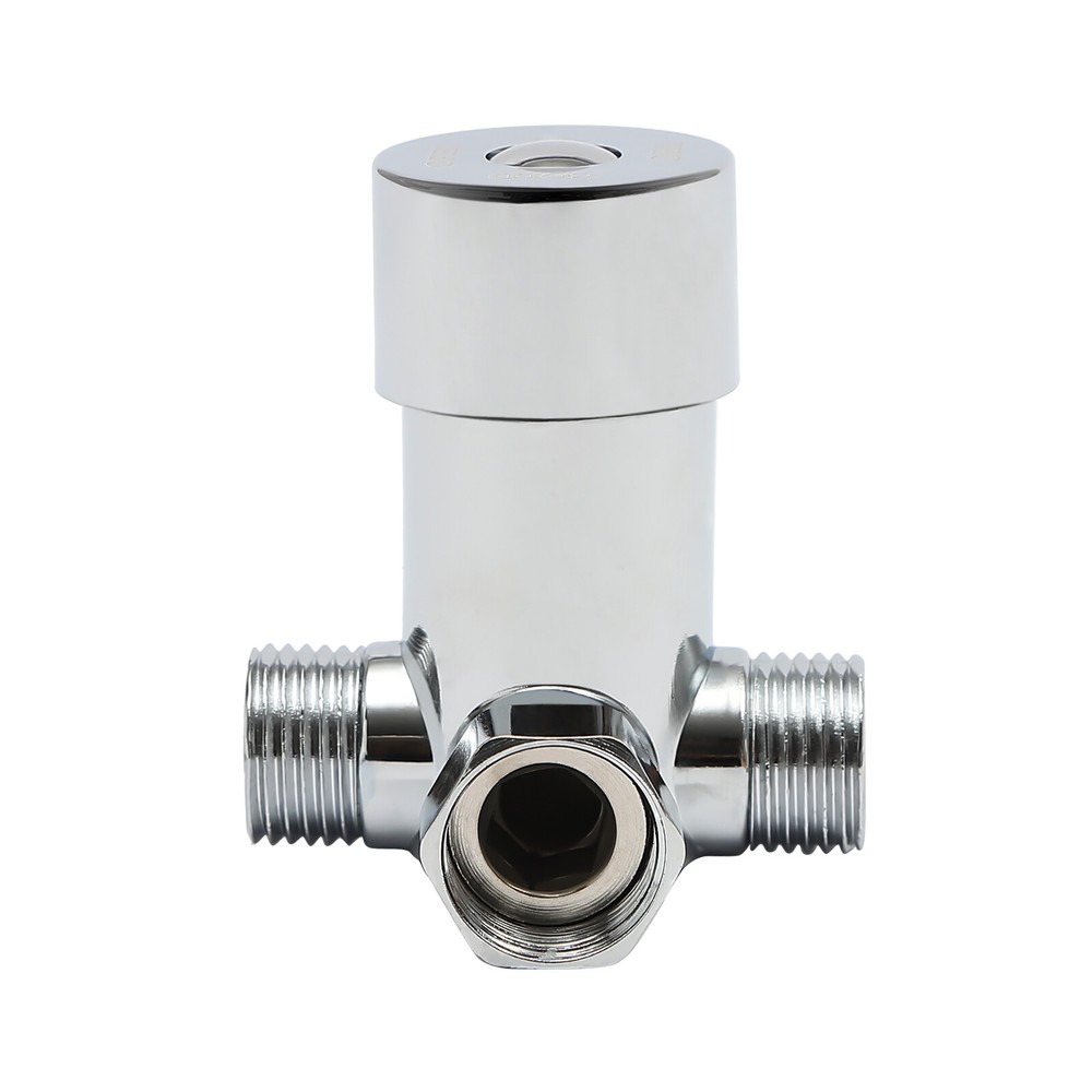 Modern Kitchen Automatic Sensor Faucet Black With Temperature-regulating Valve.