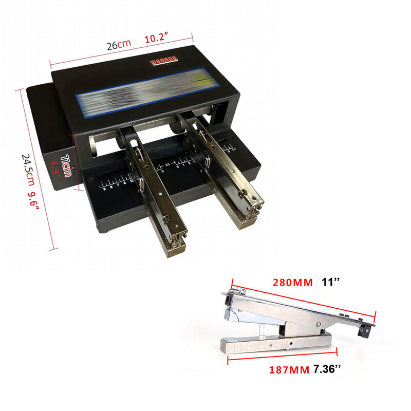Electric Double Head Stapler Automatic Binder Multi-head Card Binding Machine.