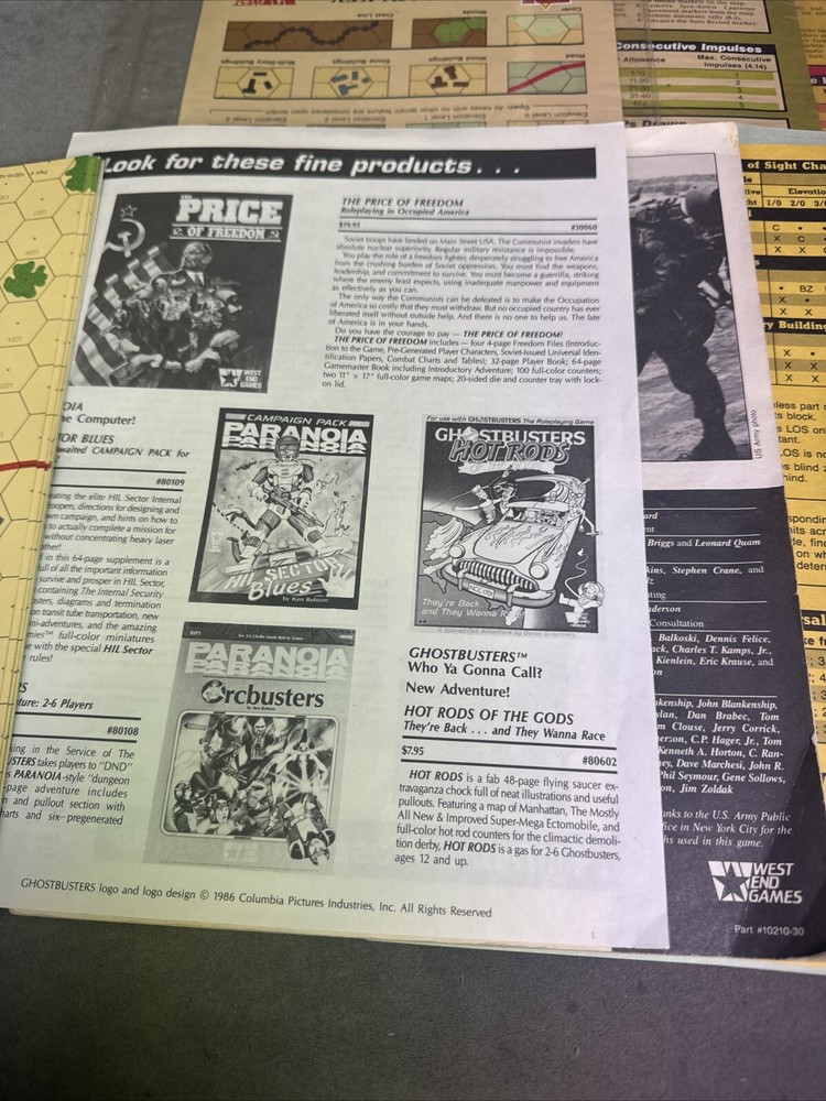 West End Games Fire Team Modern Squad Level Command 99% Complete 10210 READ*