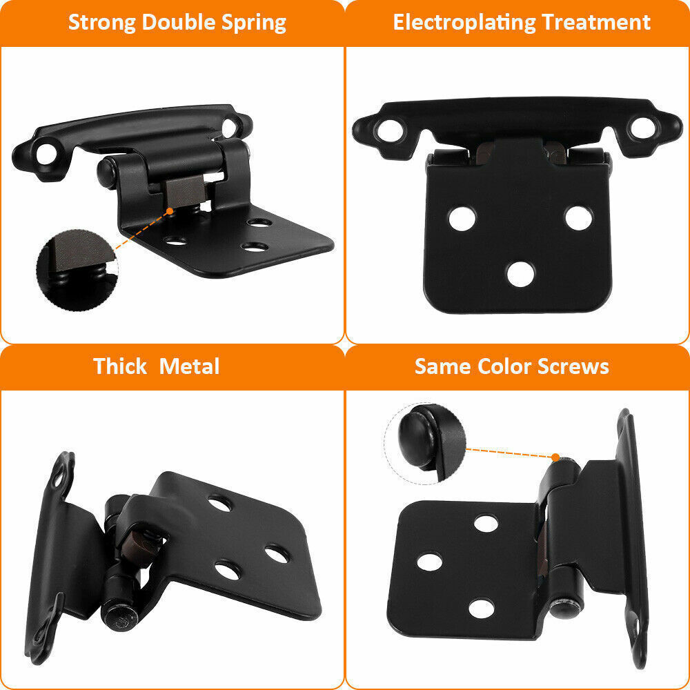 Kitchen Cabinet Hinges Overlay Self Closing Face Mount Cupboard Door Hinge