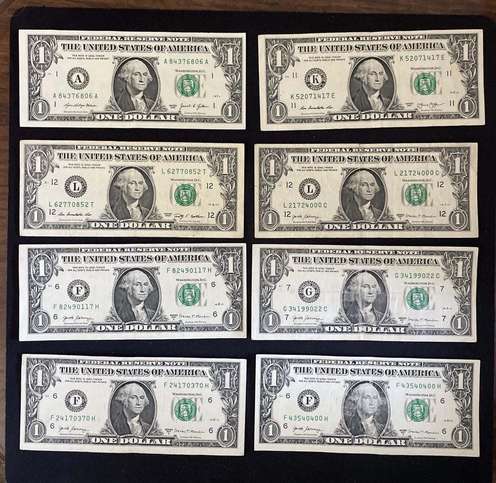 20 $1 FRN Mis Cut Errors Bottom To Top. (WORTHLESS) Read Description!!!