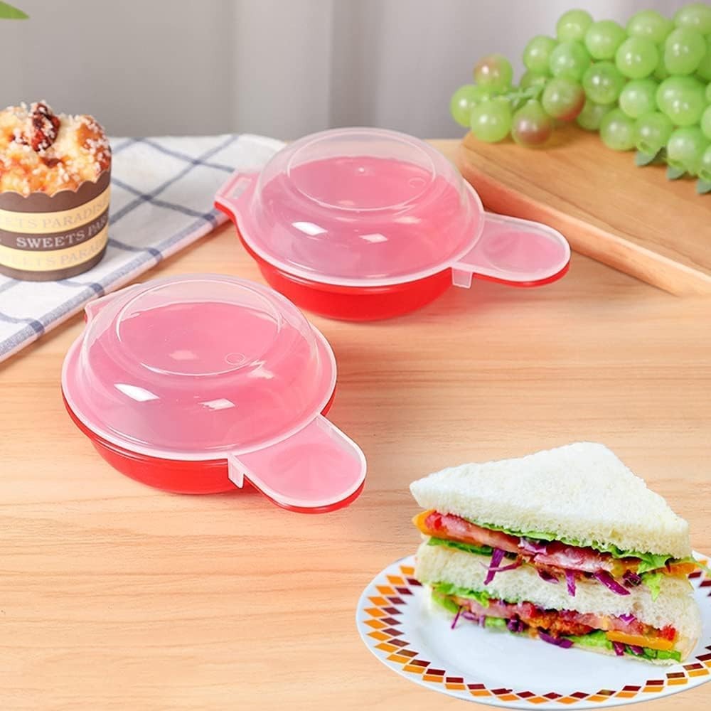 Compact Microwave Egg Maker Set - Fast Cooking for Delicious Sandwiches