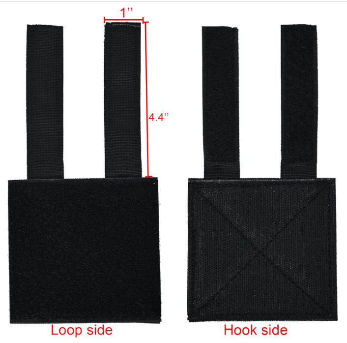 2Pack Molle Patch Panel Hook&Loop Adapter Panel for DIY Patch Badges Tactical...
