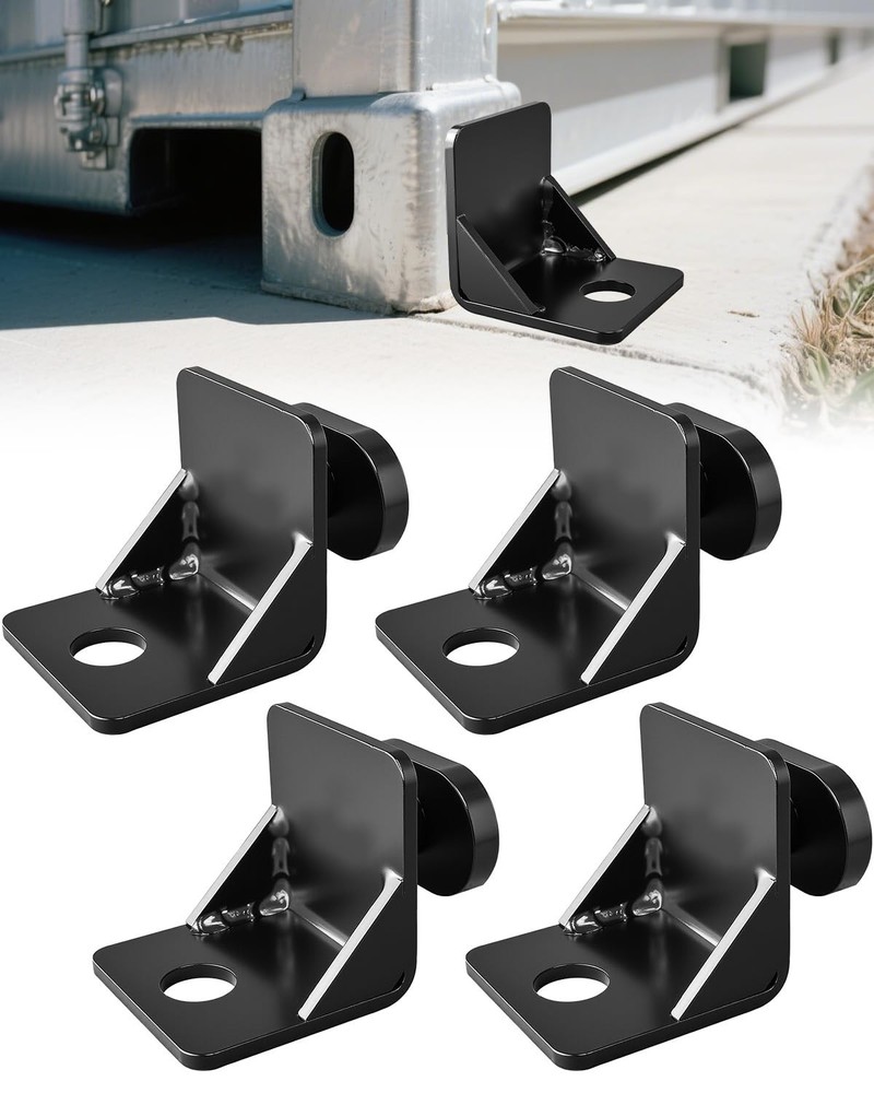 4 Pack Shipping Container Anchors, Full Bevel Triangular Design, Heavy Duty S...