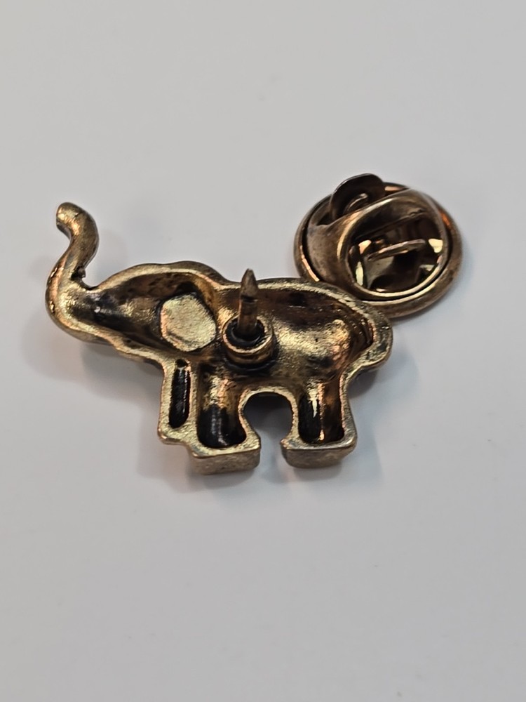 Elephant Lapel Pin Gold Color