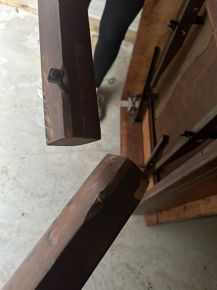 Vintage Draw Leaf Dining Table Amish Beautiful Wooden Pull Leaf Extension Table